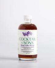 Cocktail and Sons King Cake Syrup beings the flavors of carnival season right to you! With notes of Cassia bark, Louisiana pecans and lemon peels, it is the perfect addition to a brandy milk punch