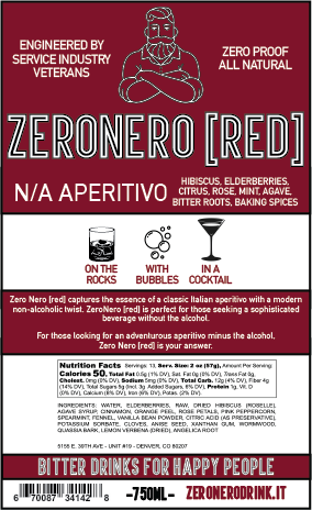 ZeroNero [red] - 750ml bottle