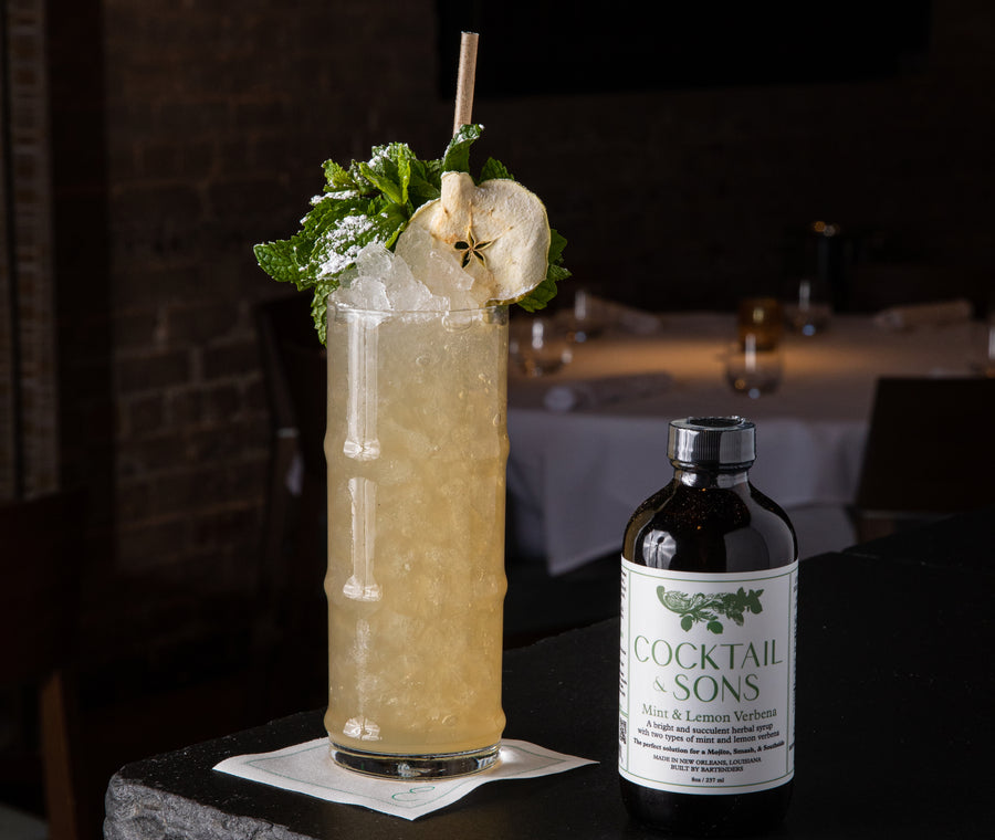 Mint & Lemon Verbena Cocktail Syrup | Cocktail & Sons (8oz)