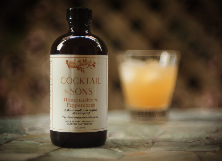 Honeysuckle and peppercorn cocktail syrup by Cocktail and Sons will bring new life into your classic whiskey sour