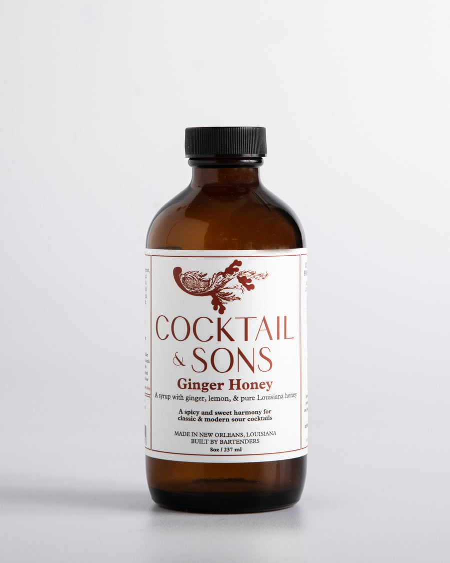 Cocktail & Sons Ginger Honey cocktail syrup is the perfect way to elevate a number of classic cocktails 