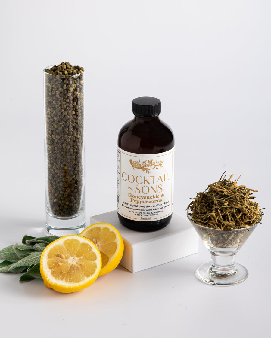 Honeysuckle & Peppercorns Cocktail Syrup | Cocktail & Sons (8oz)