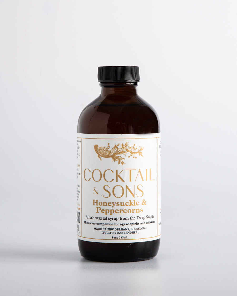 Cocktail and Sons Honeysuckle and Peppercorns syrup is an exciting and exotic blend of flavors that is sure to impress 